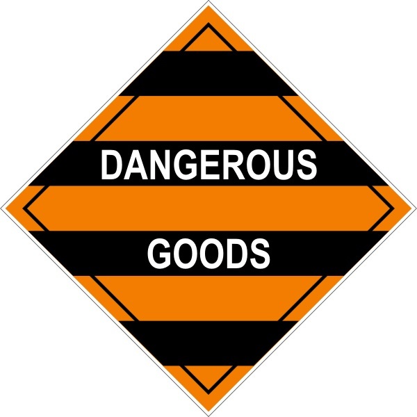 DANGEROUS GOODS SELF ADHESIVE STICKER / DECAL / SIGN HEALTH