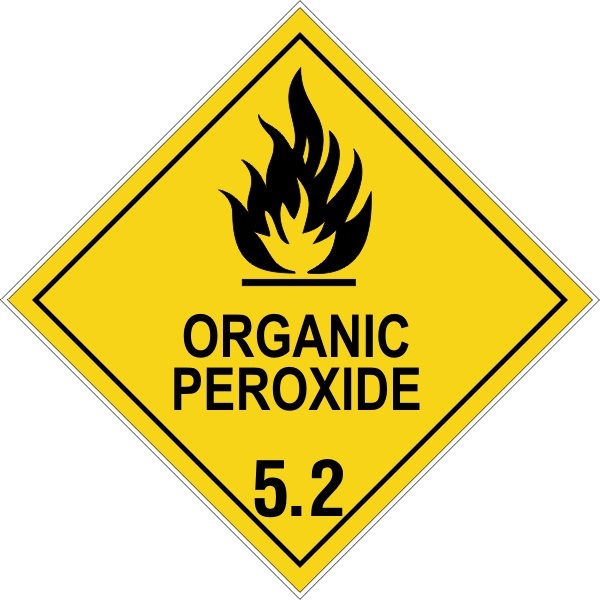 ORGANIC PEROXIDE 5.2 - SELF ADHESIVE STICKER / DECAL / SIGN | HEALTH & SAFETY - Picture 7 of 7