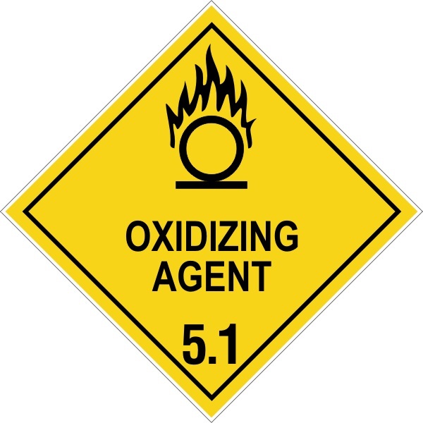 OXIDISING AGENT 5.1 - SELF ADHESIVE STICKER / DECAL / SIGN | HEALTH & SAFETY - Picture 7 of 7