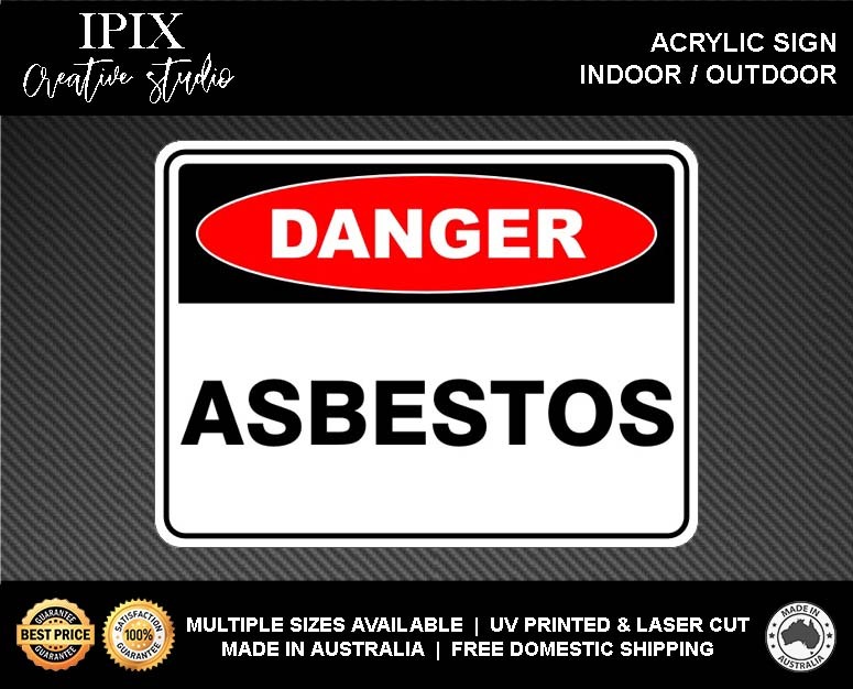 ASBESTOS - DANGER - ACRYLIC SIGN | HEALTH & SAFETY - Picture 2 of 6