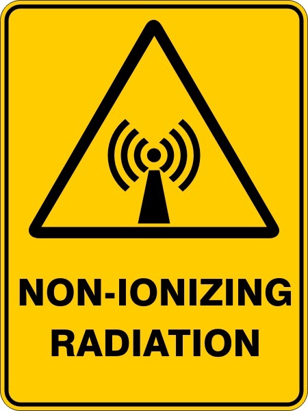 NON IONIZING RADIATION - SELF ADHESIVE STICKER / DECAL / SIGN | HEALTH & SAFETY - Picture 2 of 7
