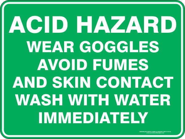 ACID HAZARD - SELF ADHESIVE STICKER / DECAL / SIGN | HEALTH & SAFETY - Picture 3 of 5