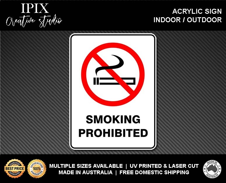 SMOKING PROHIBITED - PROHIBITION | ACRYLIC | SIGN | HEALTH & SAFETY - Bild 2 von 6
