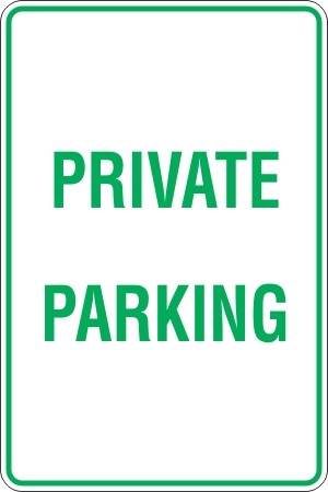 PRIVATE PARKING - SELF ADHESIVE STICKER / DECAL / SIGN | HEALTH & SAFETY - Picture 2 of 7