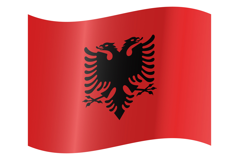 ALBANIA COUNTRY FLAG | STICKER | DECAL | MULTIPLE STYLES TO CHOOSE FROM - Bild 9 von 9