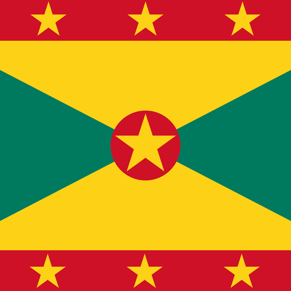 GRENADA COUNTRY FLAG | STICKER | DECAL | MULTIPLE STYLES TO CHOOSE FROM - Picture 6 of 9