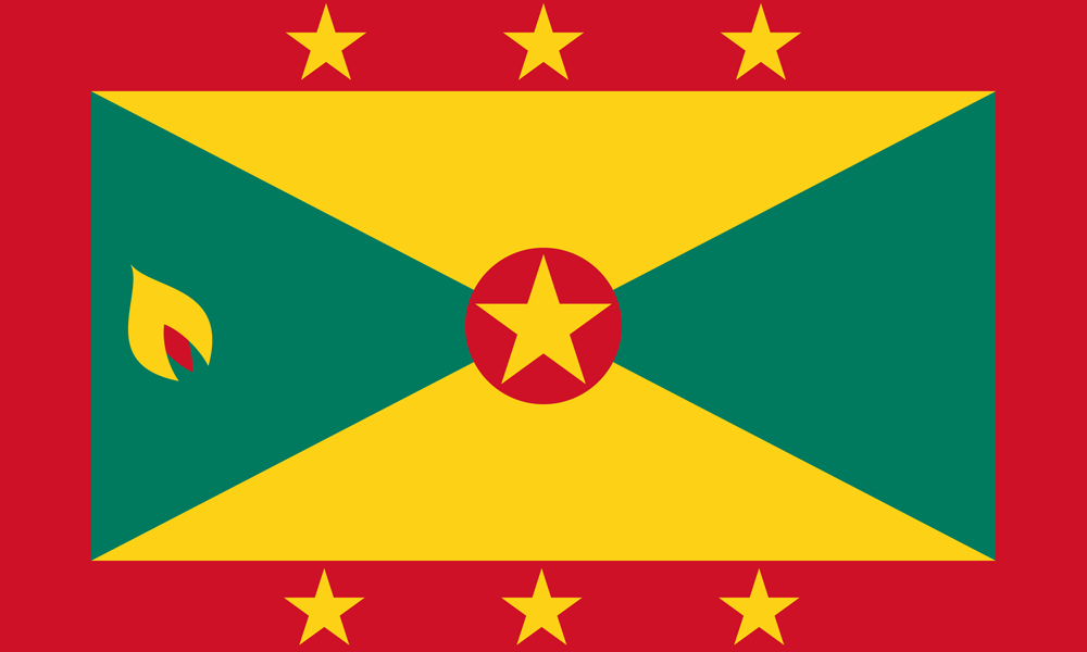 GRENADA COUNTRY FLAG | STICKER | DECAL | MULTIPLE STYLES TO CHOOSE FROM - Picture 7 of 9
