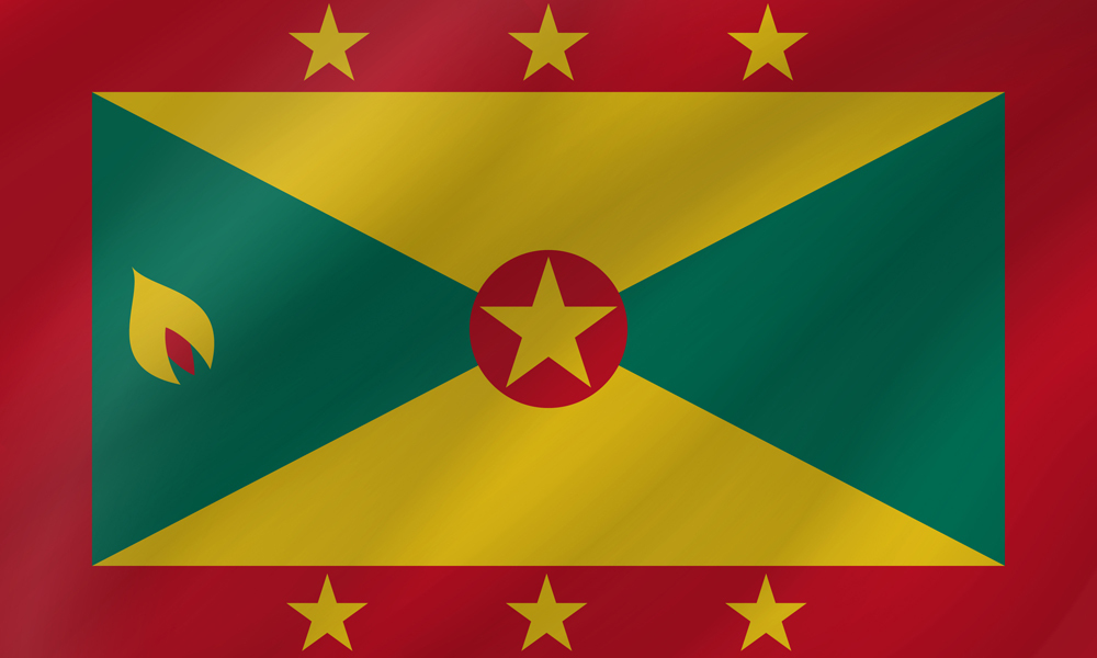 GRENADA COUNTRY FLAG | STICKER | DECAL | MULTIPLE STYLES TO CHOOSE FROM - Picture 8 of 9
