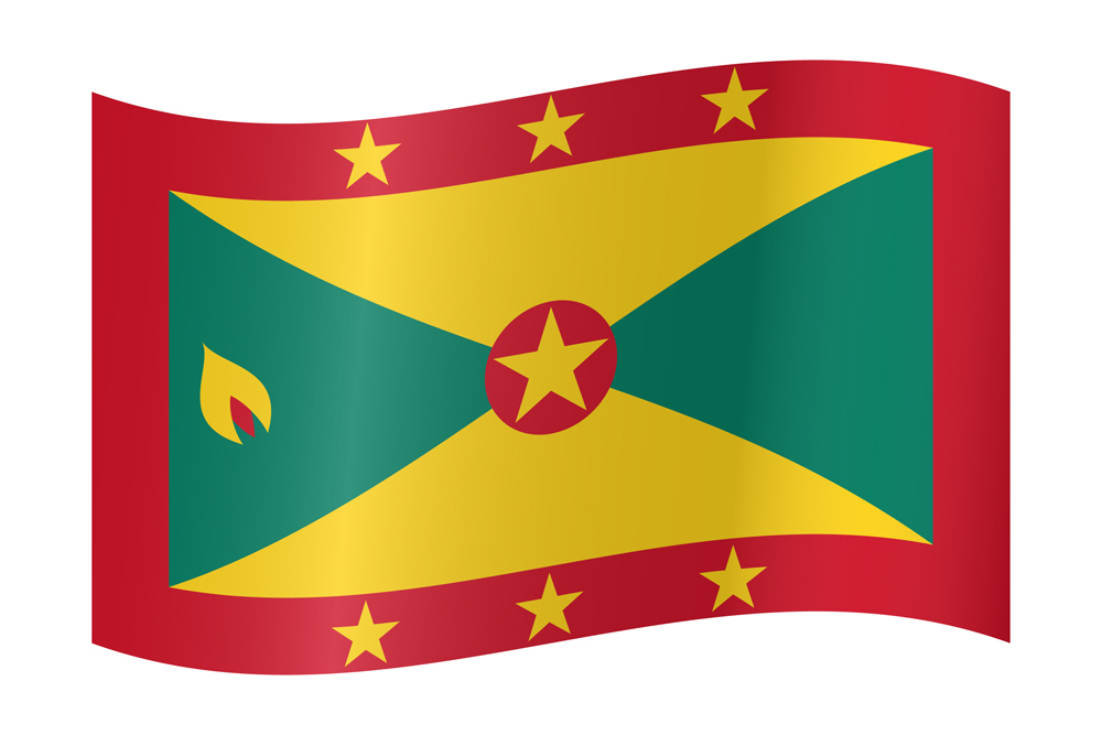 GRENADA COUNTRY FLAG | STICKER | DECAL | MULTIPLE STYLES TO CHOOSE FROM - Picture 9 of 9