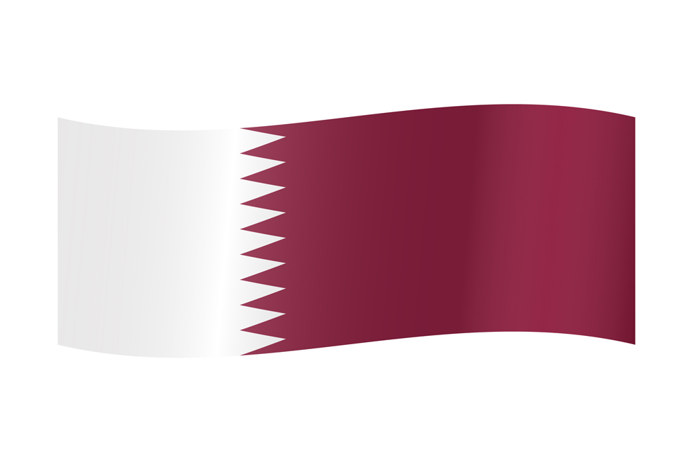 QATAR COUNTRY FLAG | STICKER | DECAL | MULTIPLE STYLES TO CHOOSE FROM - Picture 9 of 9