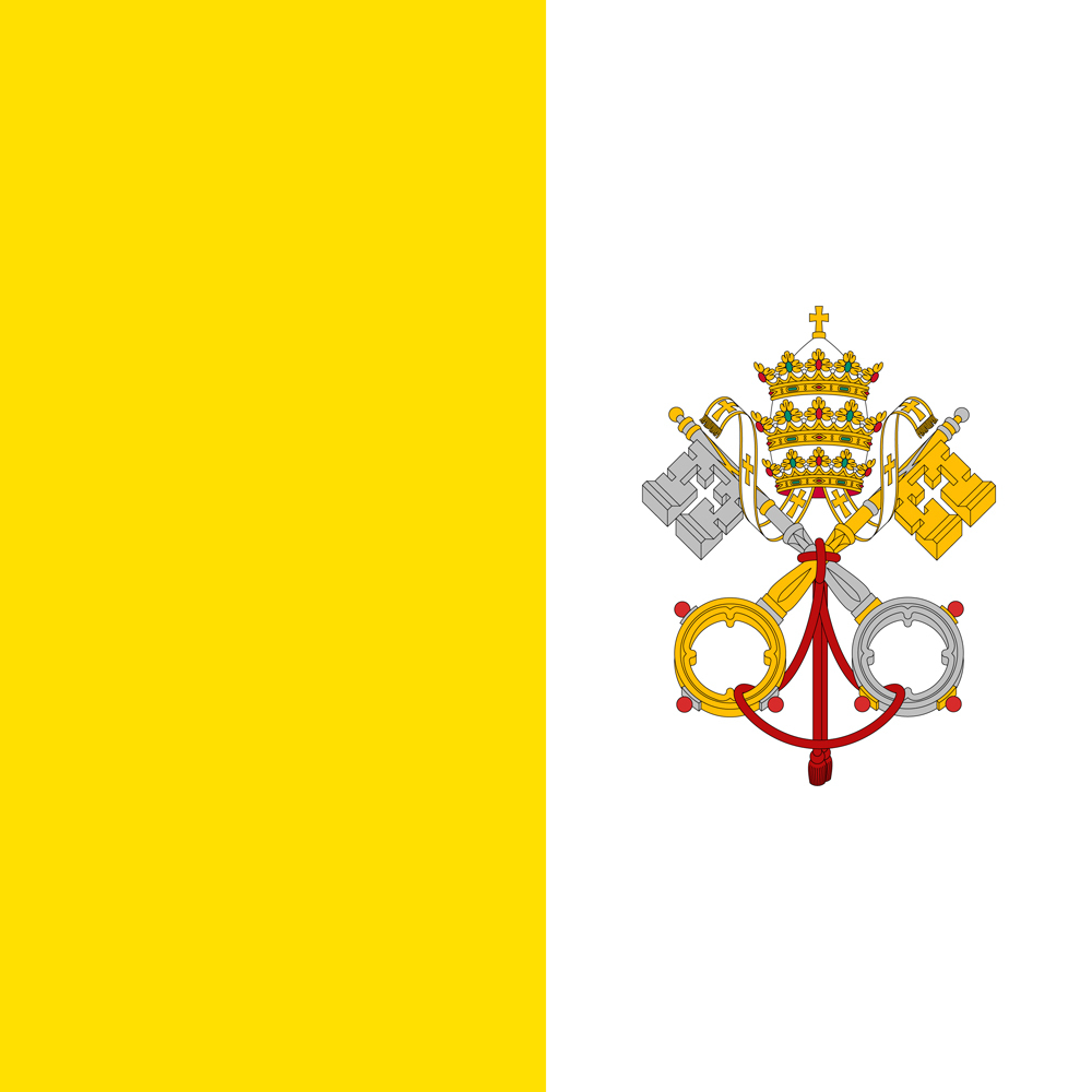VATICAN CITY COUNTRY FLAG | STICKER | DECAL | MULTIPLE STYLES TO CHOOSE FROM - Picture 7 of 9