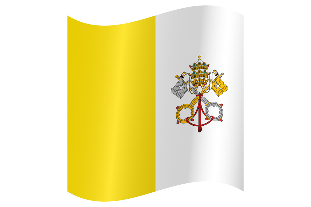 VATICAN CITY COUNTRY FLAG | STICKER | DECAL | MULTIPLE STYLES TO CHOOSE FROM - Picture 9 of 9