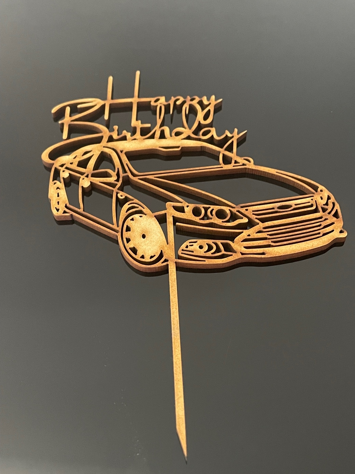 FORD FALCON XR6 HAPPY BIRTHDAY CAKE TOPPER | ACRYLIC | WOOD | CELEBRATION | EVEN