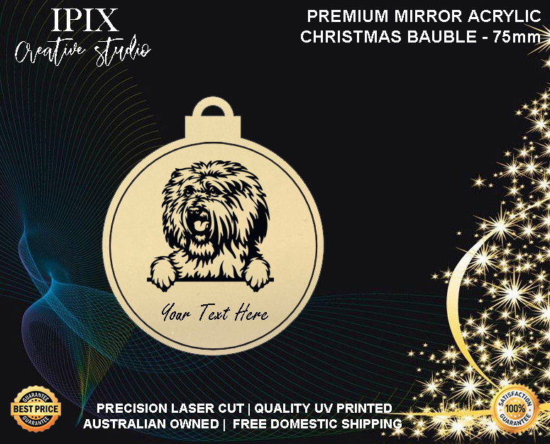 Personalised Acrylic Christmas Dog Bauble - PULI | Premium | Xmas | Pet | Festiv - Picture 12 of 154