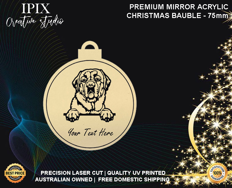 Personalised Acrylic Christmas Dog Bauble - LABRADOR RETRIEVER | Premium | Xmas - Picture 12 of 154