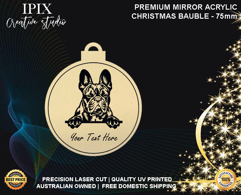 Personalised Acrylic Christmas Dog Bauble - FRENCH BULLDOG | Premium | Xmas | Pe - Picture 12 of 154