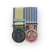 National Emergency Medal (Bushfires 19-20) + National Medal Court Mounted - Full Size