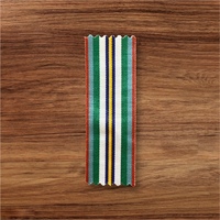 ANNIVERSARY OF NATIONAL SERVICE MEDAL RIBBON 1 X METRE | FULL SIZE |  | TOYE KENNING SPENCER | TKS