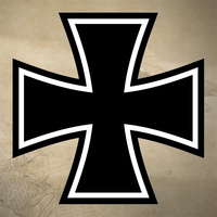 GERMAN IRON CROSS STICKER / DECAL | MALTESE | ARMY | MILITARY | MULTIPLE SIZES | NO BORDER [Size: 100mm x 100mm]