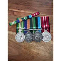AASM 1975, Operational Service Medals (Border Protect + GME) and Australian Defence Medal | Replica Set | Court Mounted + Bar  | Service | Full Size 