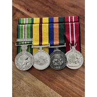 AASM (ICAT) + IRAQ + Operational Service Medal (Border Protect) + ADM Full Size Replica Medals + Bar | Court Mounted | Full Size