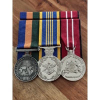 Operational Service Medal (Border Protect) + DLSM + ADM Full Size Replica Medals + Bar | Court Mounted | Full Size