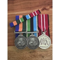 Operational Service Medals (Border Protect and Middle East) + ADM Full Size Replica Medals + Bar | Court Mounted | Full Size