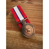 QUEENSLAND FIRE DILIGENT AND ETHICAL SERVICE MEDAL | COURT MOUNTED | QFS | REPLICA | AU