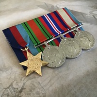 1939-45 Star, Defence, War and 1939-45 Australian Service (Full Size) Medals | Court Mounted | ASM | WWII