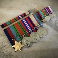1939-45 Star, Defence, War and 1939-45 Australian Service (Full Size + Minis) Medals | Court Mounted | ASM | WWII