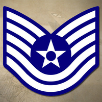 USAF TECHNICAL SERGEANT DECAL STICKER | 3" x 2.8" | E6 | TSGT | AIR FORCE