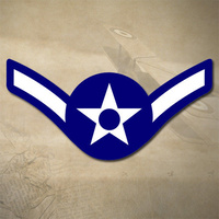 USAF AIRMAN DECAL STICKER | 3" x 1.4" | E2 | AF1 | UNITED STATES AIR FORCE