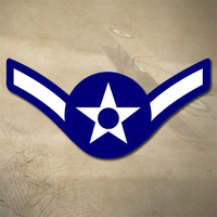 USAF AIRMAN DECAL STICKER | 3" x 1.4" | E2 | AF1 | UNITED STATES AIR FORCE