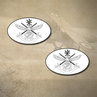 ADF TRI SERVICE EMBLEM DECALS X2 | STICKER | 50mm x 30mm | 7yr WTR + UV PROOF