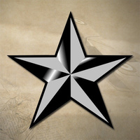 USMC / ARMY / AIR FORCE 1 STAR BRIG GENERAL INSIGNIA DECAL STICKER | 1" x 1" |