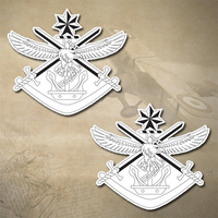 2 x ADF TRI SERVICE EMBLEM DECALS | STICKERS | 51mm x 46mm | 7yr WTR + UV PROOF