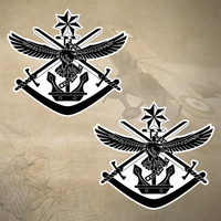 2 x ADF TRI-SERVICE EMBLEM DECALS | STICKERS | 51mm x 46mm | 7yr WTR + UV PROOF
