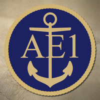 ROYAL AUSTRALIAN NAVY AE1 EMBLEM DECAL | STICKER | 75MM DIAMETER | MARINE