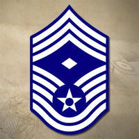 USAF CHIEF MASTER SERGEANT DECAL STICKER | 3" x 4.6" | E9 | CMSGT1 | AIR FORCE