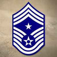 USAF COMMAND CHIEF MASTER SERGEANT DECAL STICKER | 3" x 4.6" | E9 | CCM | 