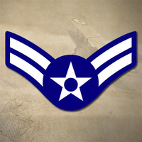 USAF AIRMAN FIRST CLASS  DECAL STICKER | 3" x 1.8" | E3 | AF1 | AIR FORCE