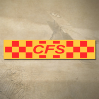 COUNTRY FIRE SERVICE DECAL 125MM X 25MM | STICKER | INDOOR / OUTDOOR