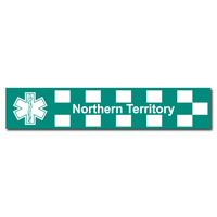 NORTHERN TERRITORY PARAMEDIC DECAL 125MM X 25MM | STICKER | INDOOR / OUTDOOR | EMT | EMS | EMERGENCY | SERVICE