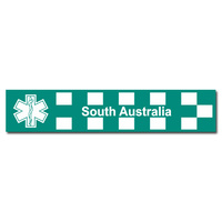 SOUTH AUSTRALIA PARAMEDIC DECAL 125MM X 25MM | STICKER | INDOOR / OUTDOOR | EMT | EMS | EMERGENCY | SERVICE