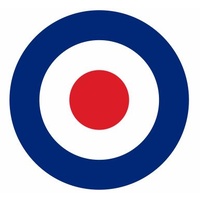ROYAL AIR FORCE ROUNDEL | 100MM DIAMETER | BRITAIN | RAF | AIRCRAFT