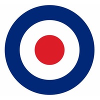 ROYAL AIR FORCE ROUNDEL | 100MM DIAMETER | BRITAIN | RAF | AIRCRAFT