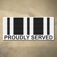 NEW ZEALAND OPERATIONAL SERVICE MEDAL DECAL - PROUDLY SERVED | 150MM X 65MM | NZ | PRIDE | MILITARY