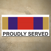 PINGAT JASA MALAYSIA MEDAL DECAL - PROUDLY SERVED | 150MM X 65MM | AUSSIE | PRIDE | MILITARY