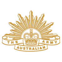 AUSTRALIAN ARMY RISING SUN BADGE 7TH PATTERN DECAL 100MM X 72MM | AUTHORISED | LINE VERSION - CLEAR BACKGROUND |  STICKER | INDOOR / OUTDOOR