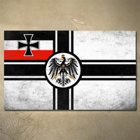 IMPERIAL WAR ENSIGN OF GERMANY 1903-1919 FLAG DECAL | 100MM X 60MM | DISTRESSED | DEUTSCHLAND | STICKER 